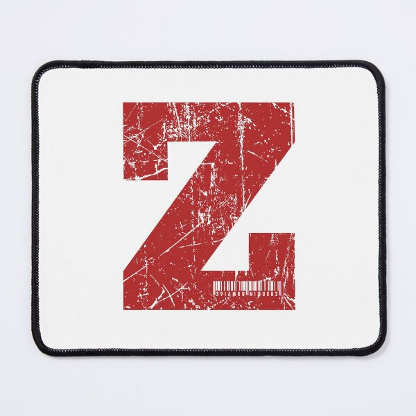 Item preview, Red Grunge Monogram Letter "Z" I Am Unique designed and sold by SunnyStreet.