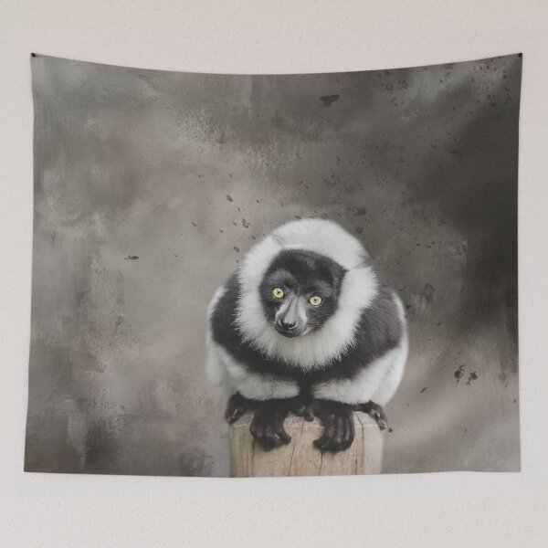 Item preview, Black and White Ruffed Lemur One designed and sold by Elisabeth Lucas.