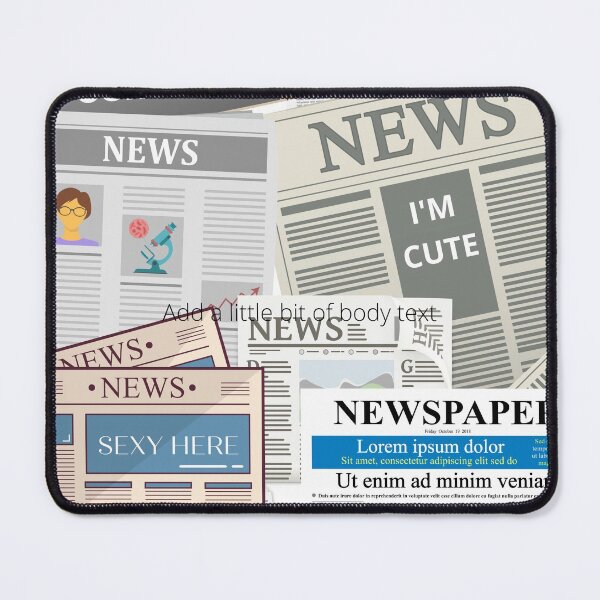 Item preview, Newspaper Design designed and sold by Fatbread.