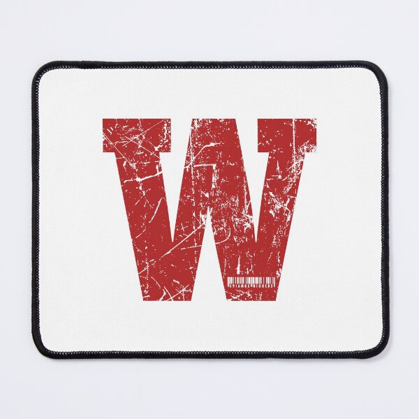 Item preview, Red Grunge Monogram Letter "W" I Am Unique designed and sold by SunnyStreet.