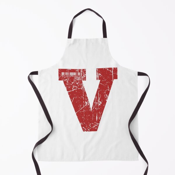 Aperçu de l'œuvre Lettre de monogramme grunge rouge "V" je suis unique créée et vendue par SunnyStreet.