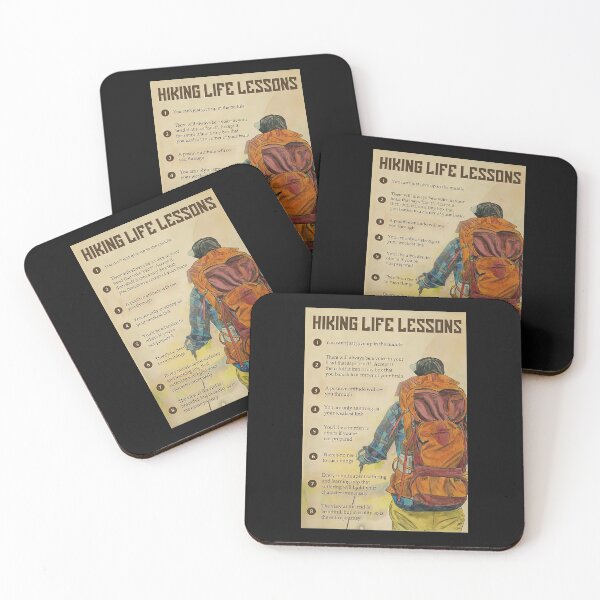 Item preview, Hiking Life Lessons Poster Gift - Hiking Life Lessons You Can't Just Give Up In The Middle designed and sold by HerBertTeee.