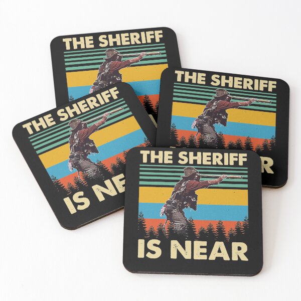 Item preview, Women Men Blazing Tees Saddles Sheriff Is Near Retro Style Retro Vintage designed and sold by LavernBaumbach.