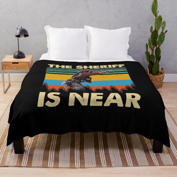 Item preview, Women Men Blazing Tees Saddles Sheriff Is Near Retro Style Retro Vintage designed and sold by LavernBaumbach.