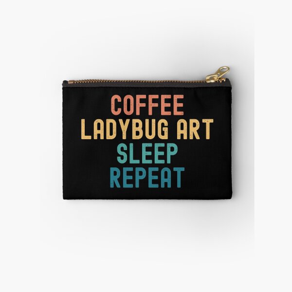Item preview, Coffee Ladybug Art Sleep Repeat - Funny Ladybug Art & Coffee Gift designed and sold by kindxinn.