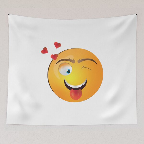 Item preview, funny love emoji | funny emoji | tongue and winking eye emoji designed and sold by KARTICK DUTTA.
