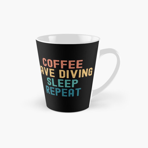 Item preview, Coffee Cave Diving Sleep Repeat - Funny Cave Diving & Coffee Gift designed and sold by kindxinn.