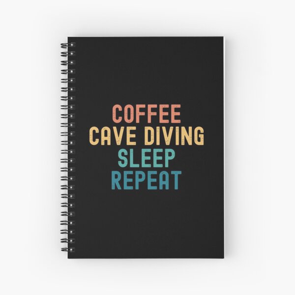 Item preview, Coffee Cave Diving Sleep Repeat - Funny Cave Diving & Coffee Gift designed and sold by kindxinn.