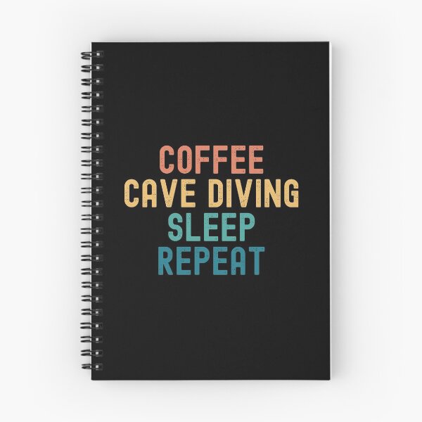 Item preview, Coffee Cave Diving Sleep Repeat - Funny Cave Diving & Coffee Gift designed and sold by kindxinn.