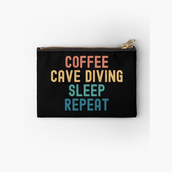 Item preview, Coffee Cave Diving Sleep Repeat - Funny Cave Diving & Coffee Gift designed and sold by kindxinn.