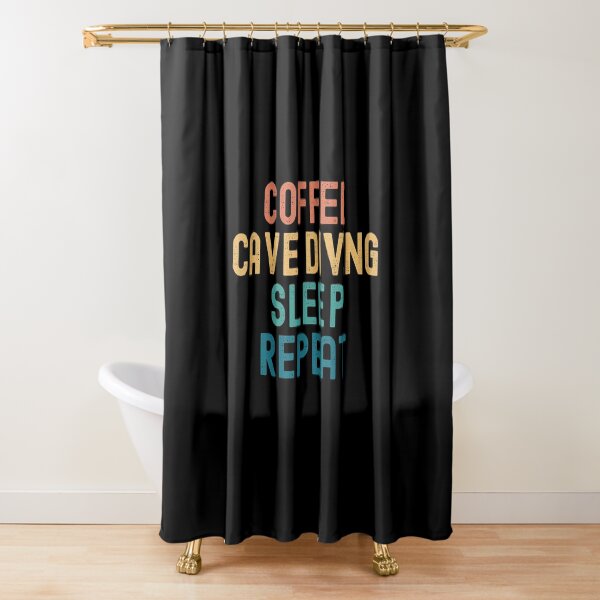 Item preview, Coffee Cave Diving Sleep Repeat - Funny Cave Diving & Coffee Gift designed and sold by kindxinn.