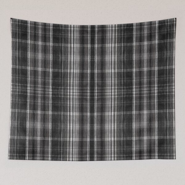 Item preview, Black white checkered cotton cloth designed and sold by Arletta Cwalina.