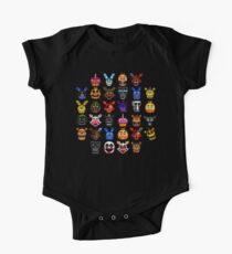 NEW - FNAF Multiple Animatronics - (Dec 2016) - Pixel art One Piece - Short Sleeve
