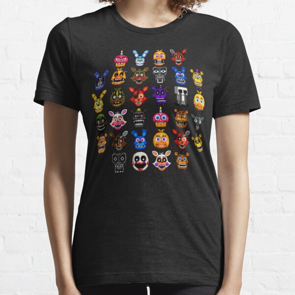 NUEVO - FNAF Multiple Animatronics - (Dic 2016) - Pixel art Camiseta esencial