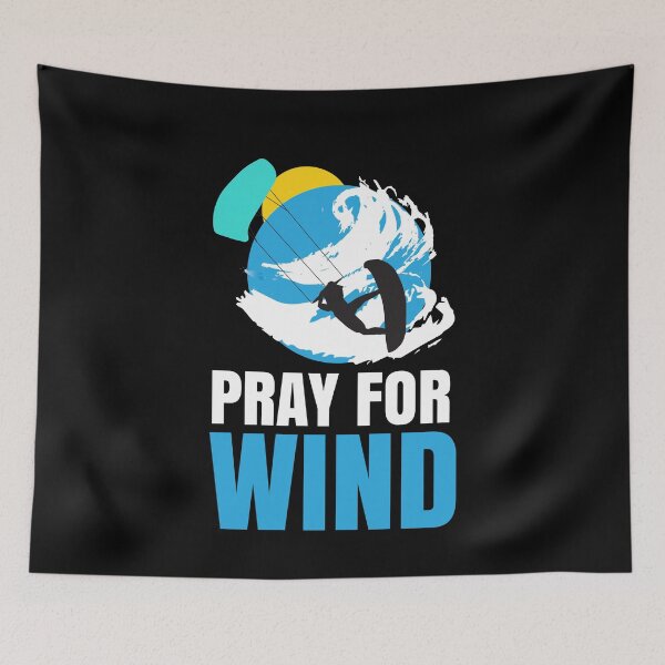 Item preview, Kitesurfing Pray For Wind Kitesurfer designed and sold by MooonTees.