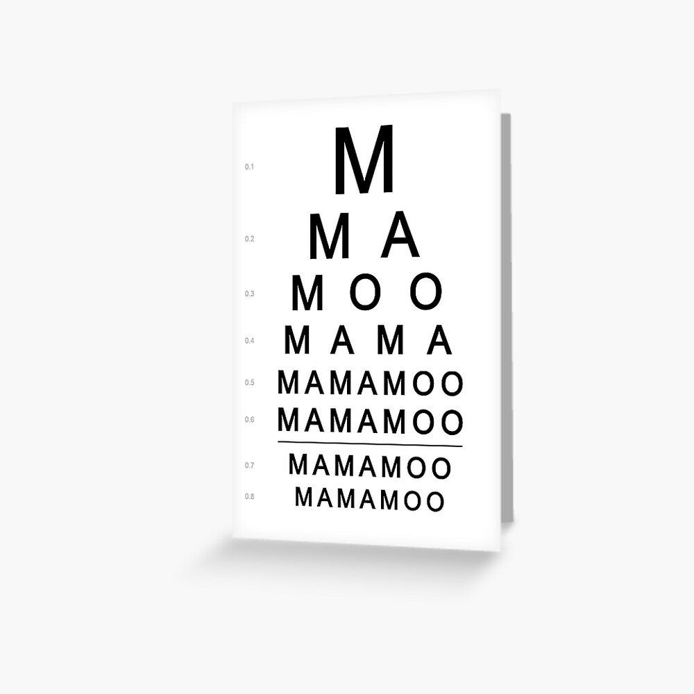 Mamamoo Check Your Sight Greeting Card By Duckiechan Redbubble