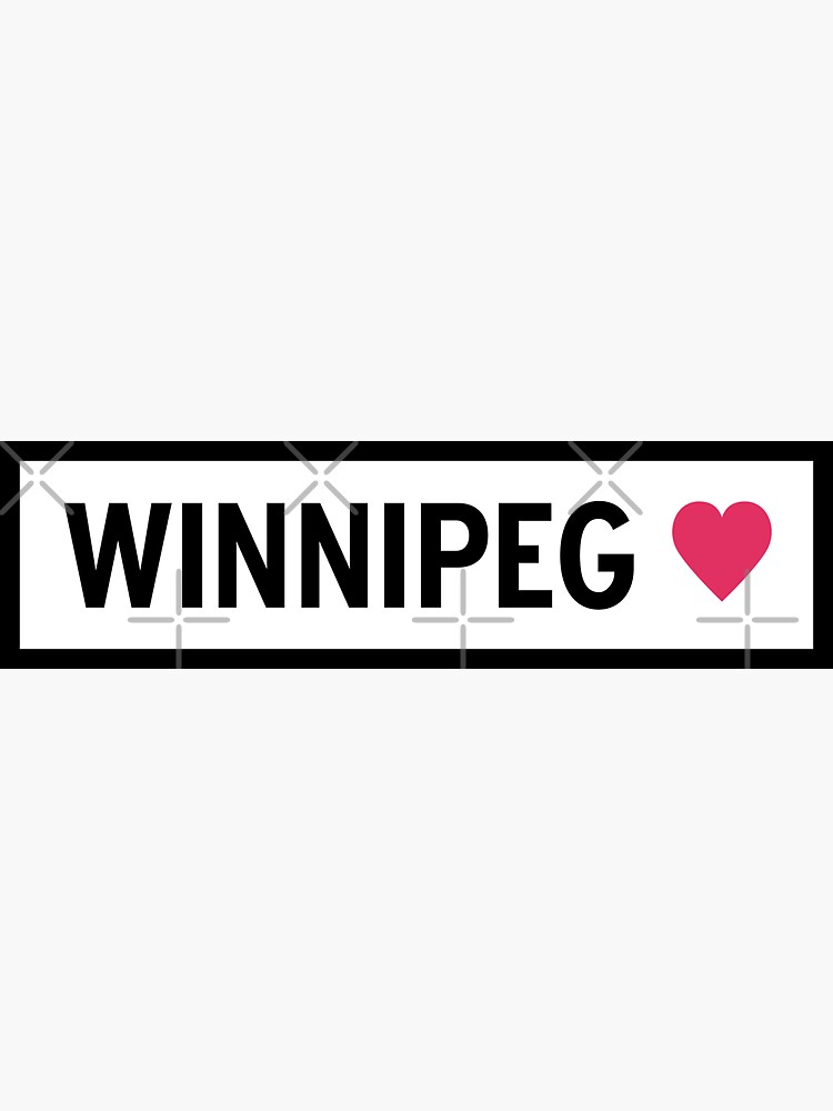 "Winnipeg" Sticker for Sale by alison4 Redbubble