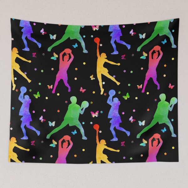 Item preview, Netball Watercolor Pattern designed and sold by LittleShop79.