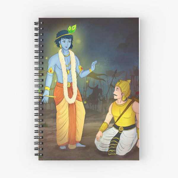 Item preview, krishna ji with arjuna designed and sold by Mrloveart.
