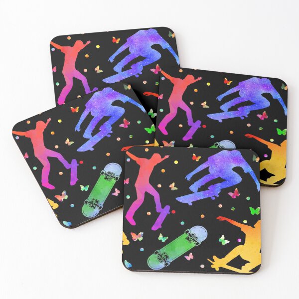 Item preview, Skateboarding Watercolor Pattern designed and sold by LittleShop79.
