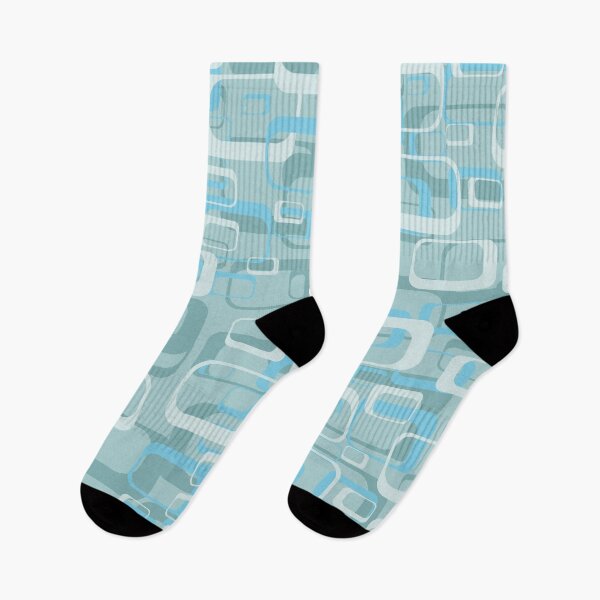 Item preview, Retro Vintage 70s Pattern In Shades Of Blue designed and sold by IZiets.