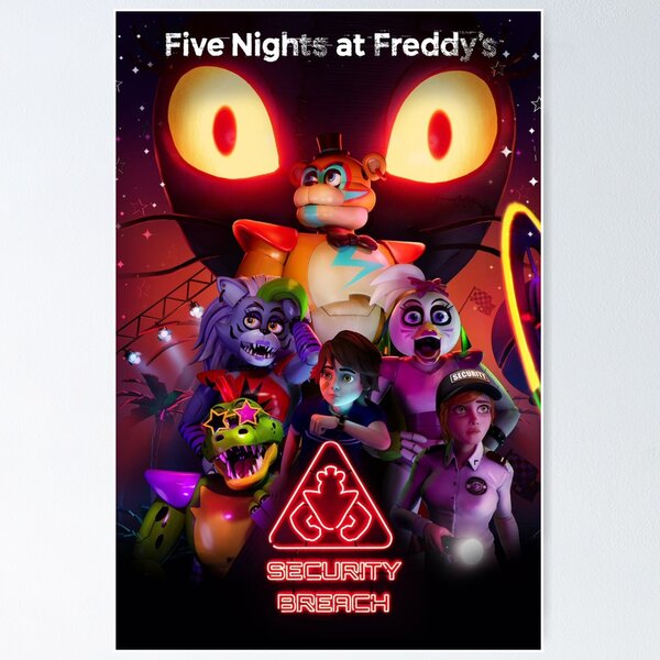 SECURITY BREACH POSTER  Five nights at freddy's, Fnaf, Five night