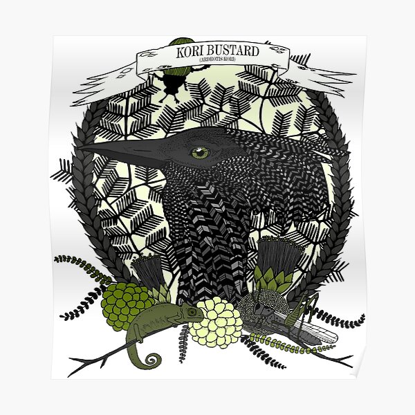Kori Bustard (Ardeotis Kori) Poster