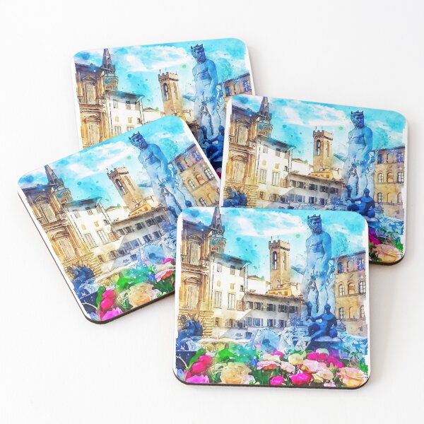Item preview, Florence, Piazza della Signoria designed and sold by AM FineArtPrints.