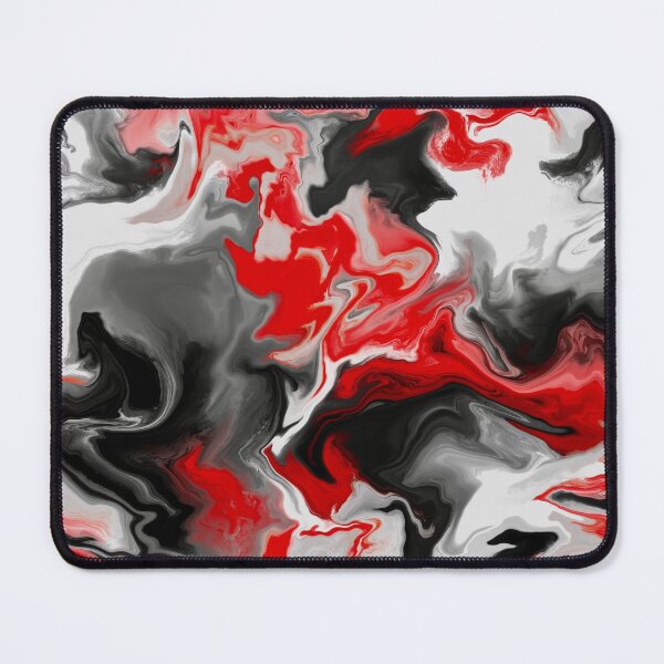 Item preview, Red, Black, and White Marble #3 designed and sold by ToriSolomonArt.