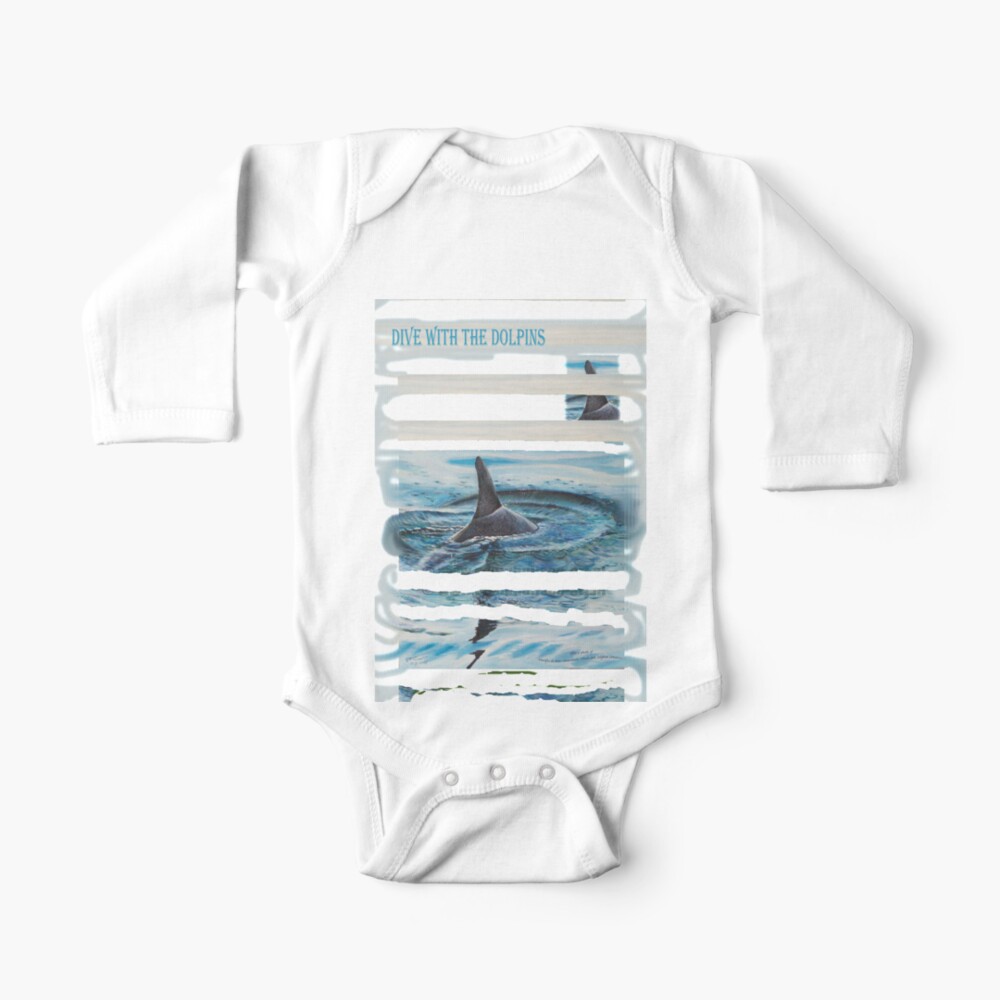 Onderhandelen hybride Vertolking Grijze dolfijn ~ Gray dolphin" Baby One-Piece for Sale by CamphuijsenArt |  Redbubble