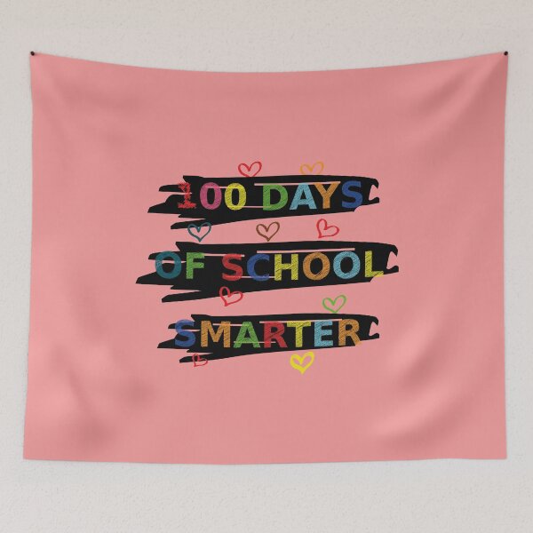 Item preview, 100 Days Smarter Teacher or Student  of school, Perfect Gift For Teaching Assistant, Principal, Counselor Or Administrator Or Student celebrating 100 days of school,smarter. designed and sold by ZarevioDesign.