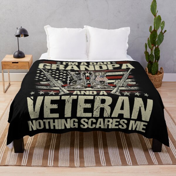Item preview, I'm A Dad Grandpa And Veteran Nothing Scares Me designed and sold by franktimothy.