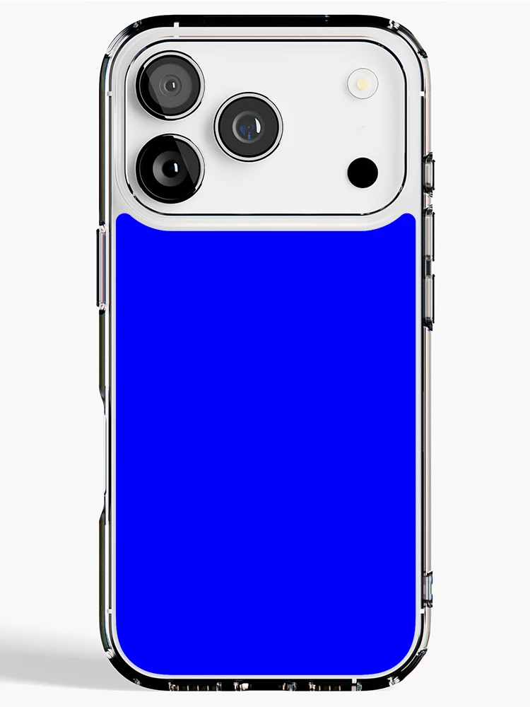Thumbnail 1 of 5, iPhone Case, Blue Solid Color designed and sold by SolidColor.