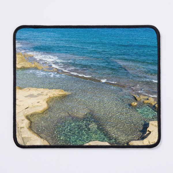 Item preview, Sunshiny Maltese Coast - Natural Beach Pool at Sliema Malta designed and sold by Georgia Mizuleva.