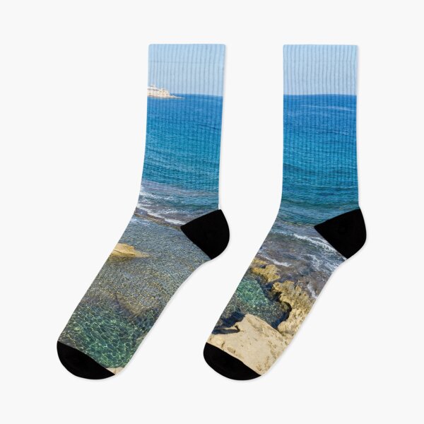 Item preview, Sunshiny Maltese Coast - Natural Beach Pool at Sliema Malta designed and sold by Georgia Mizuleva.