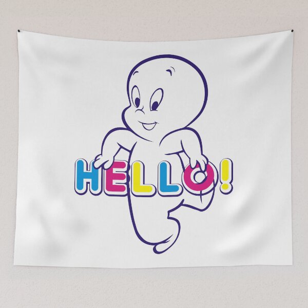 Item preview, Ghost Funny Cartoon - Say Hello! designed and sold by MicropaPresser.