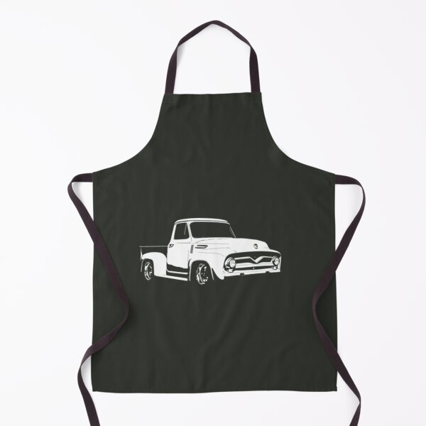 Item preview, Ford F 100 1955 Ford F-100 - stylized white on dark background designed and sold by DavidFoste.