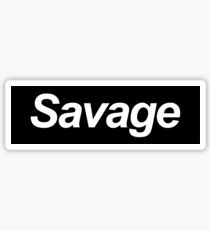 savage supreme Sticker