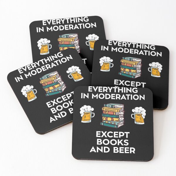 Artikelvorschau, Everything in Moderation Except Books And Beer entworfen und verkauft von Salvadax.