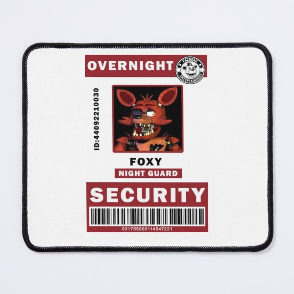 Item preview, Overnight Security Foxy Night Guard Barcode designed and sold by RositaPeery.