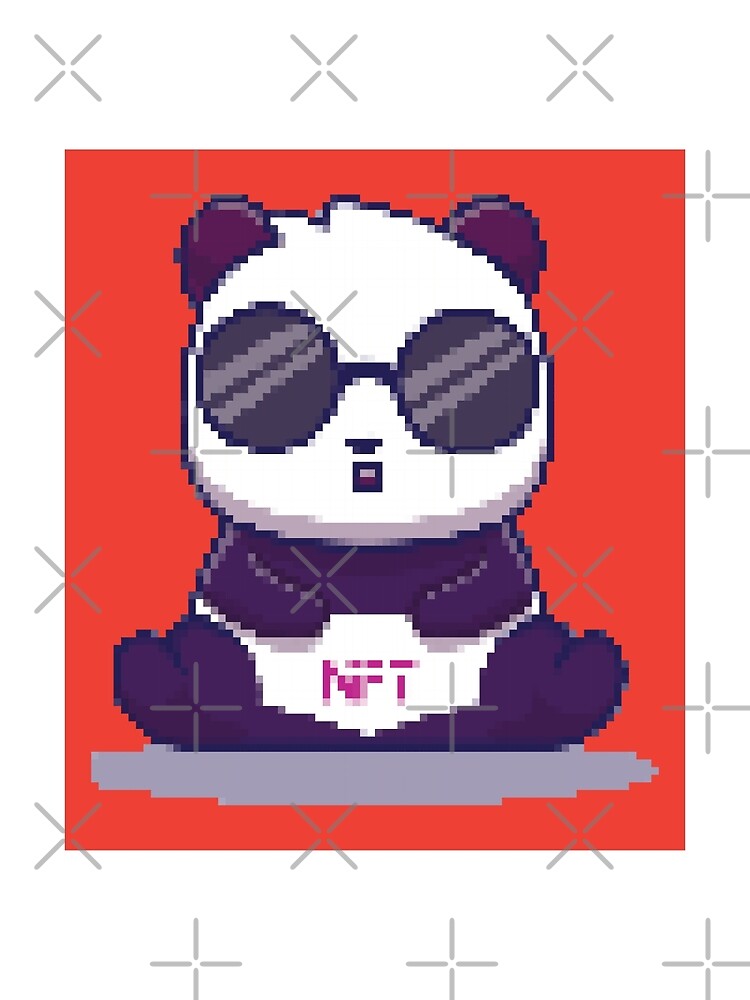 NFT Pixel Panda Art - NFT Crypto art