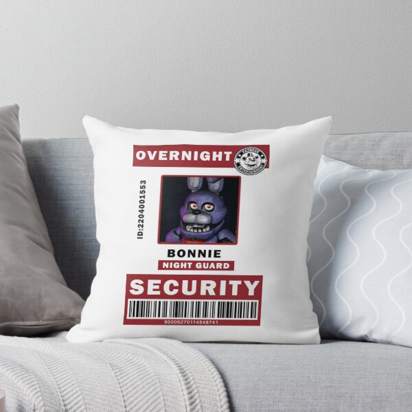 Item preview, Overnight Security Bonnie Night Guard Barcode designed and sold by RositaPeery.