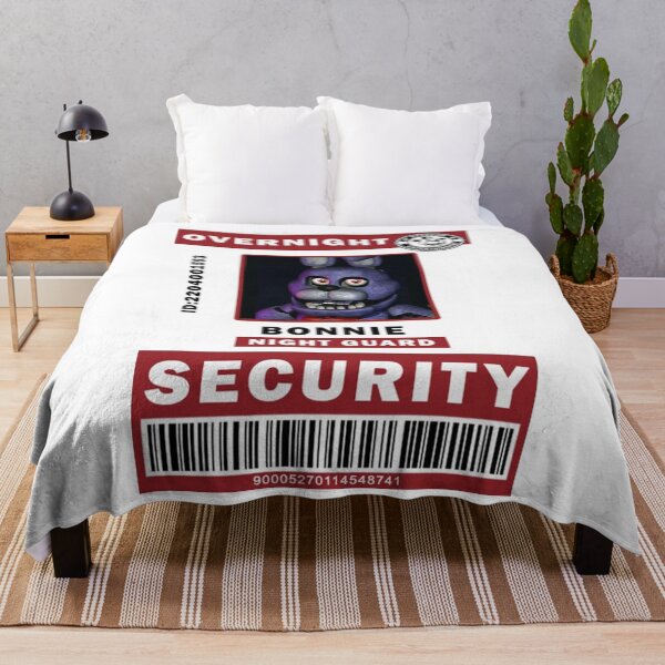 Item preview, Overnight Security Bonnie Night Guard Barcode designed and sold by RositaPeery.