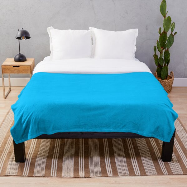 Item preview, Capri Blue Solid Color designed and sold by SolidColor.
