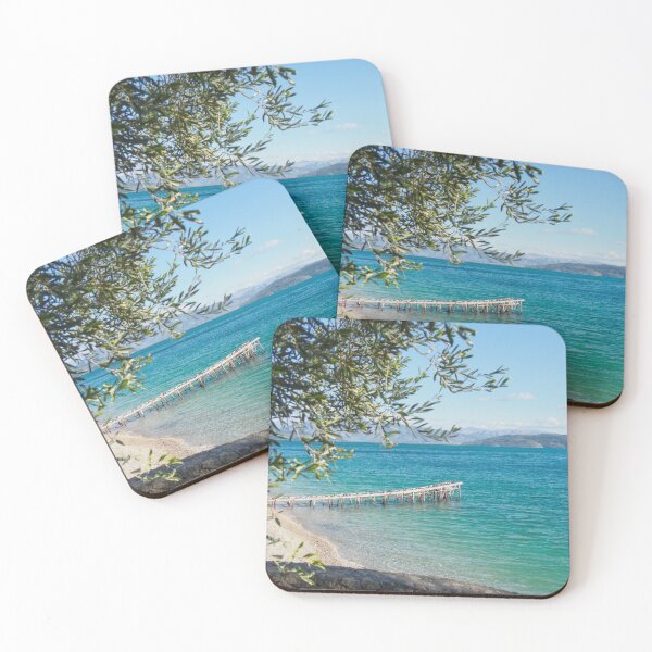Item preview, Krouzeri Beach  North East Corfu  Greek Islands Greece designed and sold by nickbrayimages.
