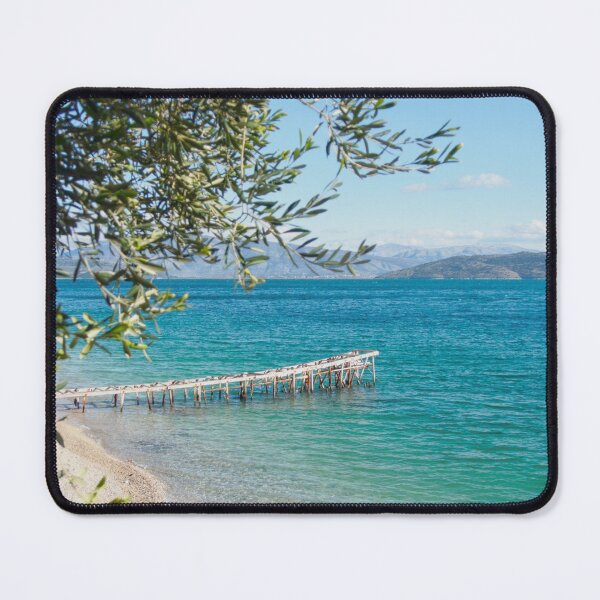 Item preview, Krouzeri Beach North East Corfu Greek Islands Greece designed and sold by nickbrayimages.