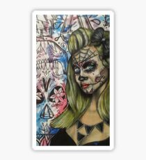 skull queen Sticker