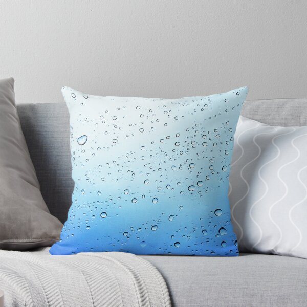 Item preview, drops on a transparent surface with a blue to white gradient background designed and sold by jntvisual.