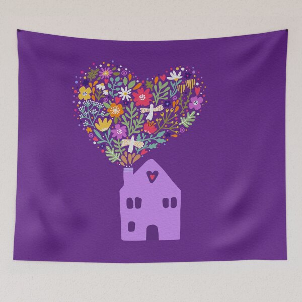 Item preview, Home Sweet Home. Cute home with heart designed and sold by smotrivnebo.