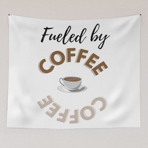 Item preview, Fueled by coffee - Funny Coffee quotes T-shirt  designed and sold by Designspot2020.